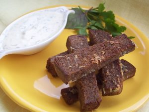 Сухарики к пиву с чесноком