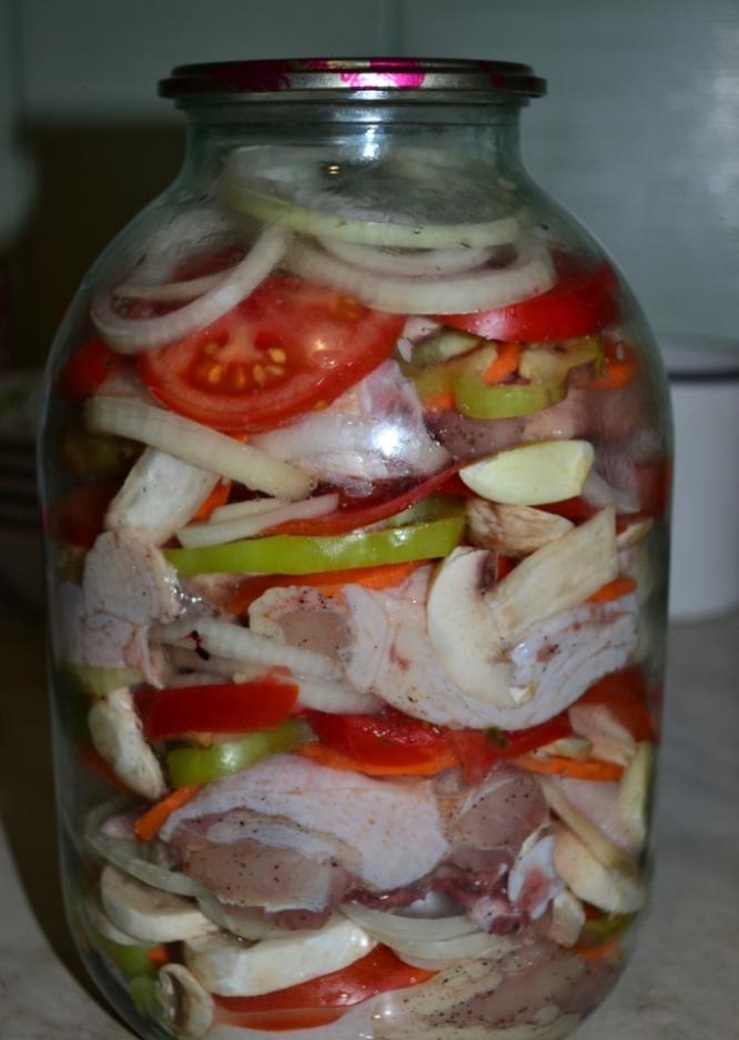 Тушёнка из курицы