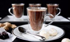Coffee chocolate with sambuk
