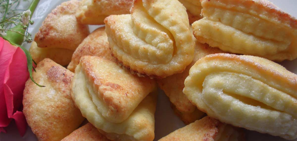Творожное ушки