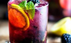 Ежевичный джин-тоник (BlackBerry gin tonic)