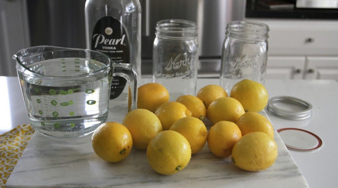 Рецепт домашней лимонной водки