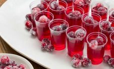 Коктейль-желе Клюква и водка (Vodka Cranberry)