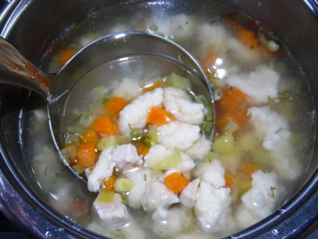 Детский суп с клецками рецепт