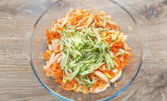 Салат с копченой курицей и корейской морковью – 10 пошаговых рецептов приготовления