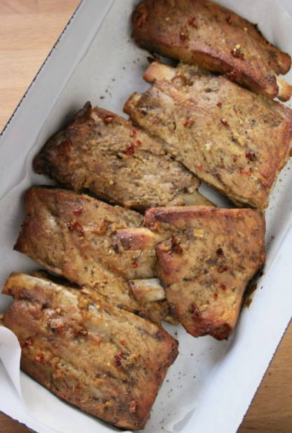 Маринад для свиных ребрышек — 7 пошаговых рецептов для запекания в духовке