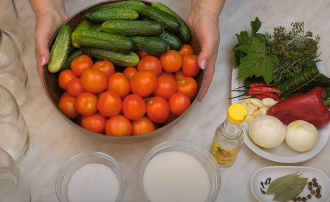 Овощное ассорти на зиму — 10 простых рецептов