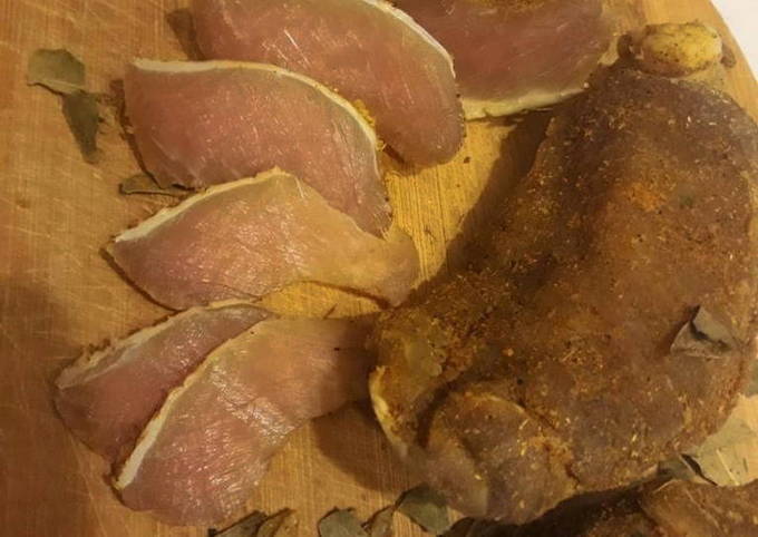 Бастурма из свинины — 5 рецептов в домашних условиях