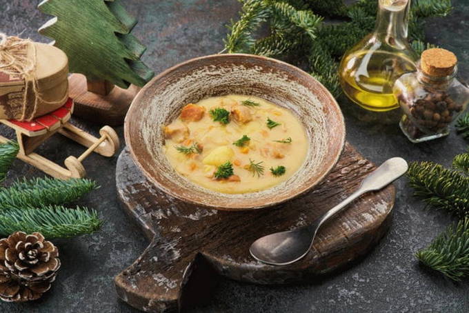 Гороховый суп с копчеными ребрышками — 8 пошаговых рецептов