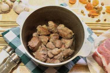 Плов из свинины в казане
