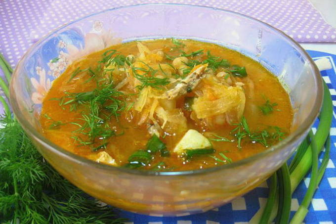 Суп с килькой в томатном соусе – 6 пошаговых рецептов приготовления