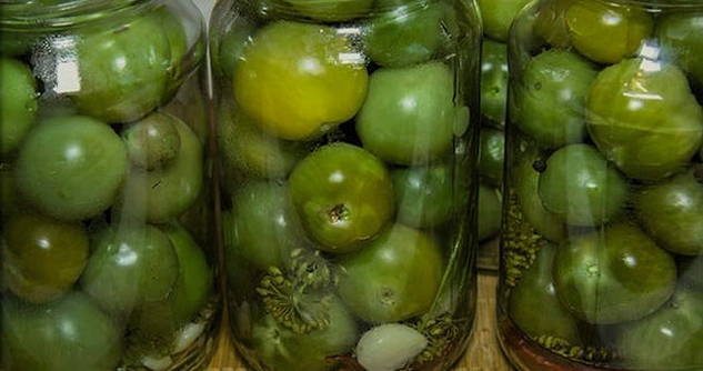 Соленые зеленые помидоры — 8 рецептов на зиму в банках