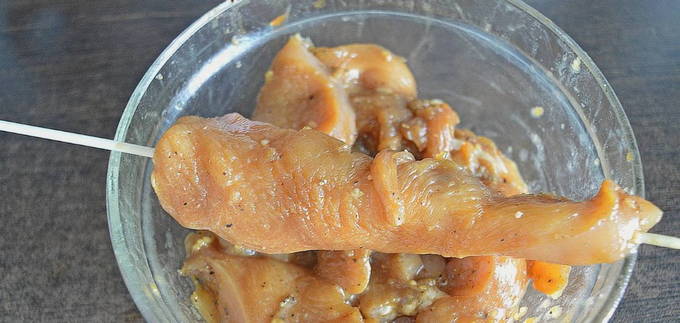 Куриный шашлык в духовке — 9 пошаговых рецептов приготовления