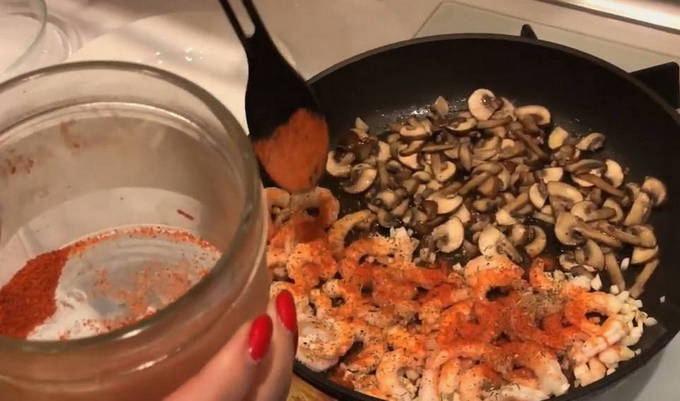 Паста с креветками — 10 пошаговых рецептов приготовления