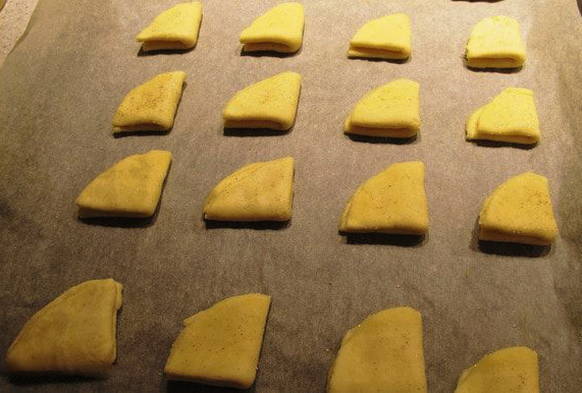 Творожное печенье «Треугольники» с сахаром — 5 пошаговых рецептов