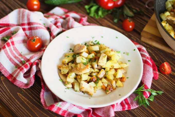 Жареная картошка – 10 пошаговых рецептов на сковороде