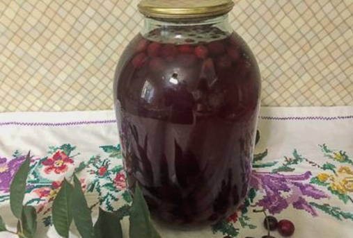 Компот из вишни на 3-х литровую банку на зиму — 8 пошаговых рецептов