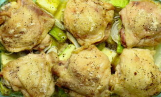 Курица с кабачками в духовке – 10 пошаговых рецептов приготовления
